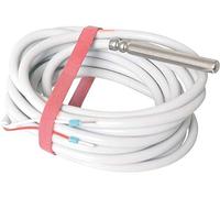 Ritzer Capteur de température/capteur de mémoire RESOL type FRP6 - PT1000 - Diamètre du capteur 6 mm x L 50 mm - Câble 2,5 m (PUR/gris) - Plage de température de -5 à +105 °C - Référence fabricant :