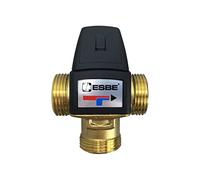 Ritzer ESBE VTA 322, 323, 321 avec différents raccords, vanne de mélange thermostatique, vanne de mélange 3 voies (VTA 35-60 °C, filetage extérieur 1" - 33 mm)