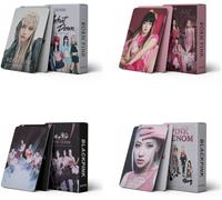 RIUGHJID 4 Pack/220Pcs Blackpink Photocards Blackpink New Album Born Pink Merch Card Blackpink 2022 Mini Photo Cards Set BP Poster Cards Gift for Fans Girls