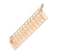 Riuulity 1/12 Skala Miniature Dollhouse Bright and Bright Stairs: Animated and Sweet, Ideal for Dollhouse Toy (Main-d'œuvre Gauche)