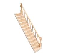 Riuulity 1/12 Skala Miniature Dollhouse Bright and Bright Stairs: Animated and Sweet, Ideal for Dollhouse Toy (Main-d'œuvre Droite)