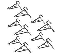 Riuulity 10 Pièces Support de Cadre de Ruche Support de Fournitures D'Apiculture Outil D'Apiculteur Cintre de Ruche Antirouille Accessoire D'Outil D'Apiculteur pour Cours et Jardins (Black)