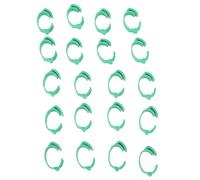 Riuulity 100 Anneaux de Cuisse de Poulet, Bandes de Cuisse de Poulet pour Identifier la Volaille, Bandes de D'identification de Réutilisables en Vert, Adaptées aux Coqs et aux Poules, équipement de
