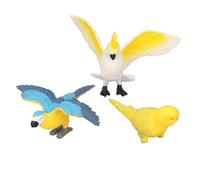 Riuulity 10pcs Bird Animal Toys Figures, Détails Réalisants Colorés Figurines d'oiseaux Miniatures pour Décoration Bricolage