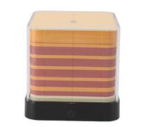 Riuulity 2024 Bloc-notes de Calendrier 3D à Faire Soi-même, Tour de Grue Jaune Chinoise, Sculpture sur Papier, Sculpture, Artisanat raffiné, Affichage de Bloc-notes pour Décoration de Bureau