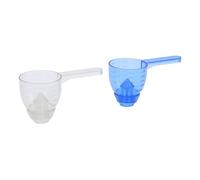 Riuulity 25G Capacité Empêcher Le Déversement de Tasse de Mesure Transparent avec Entonnoir, ABS Plastic Prashial Scoop pour, Contrôle des Portions Effort