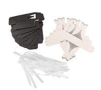 Riuulity 50 Pièces Boîtes en Papier élégantes en Forme de Smoking et de Robe avec Ruban, Parfaites pour les Petits Bonbons et Bijoux, Assemblage de Bricolage, Emballage de Bonbons de Mariage, 100