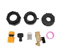 Riuulity Adaptateur de Réservoir Tote S60x6 IBC pour Le Réservoir d'eau, PP en Laiton IBC Connector Tap avec Anneau d'étanchéité à la Chaleur pour Gestion du Liquide Industriel