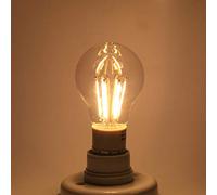 Riuulity Ampoule à Filament LED COB Blanc Chaud E27 12 V 4 W, Installation Facile, Faible Consommation D'énergie, Lumière pour Salle D'exposition, Cabine Téléphonique, Blanc Froid 6000-6500 K (6W)