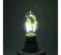 Riuulity Ampoule à Filament LED COB Blanc Chaud E27 12 V 4 W, Installation Facile, Faible Consommation D'énergie, Lumière pour Salle D'exposition, Cabine Téléphonique, Blanc Froid 6000-6500 K (3W)