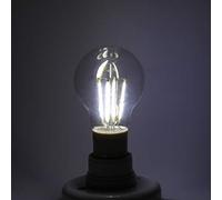 Riuulity Ampoule à Filament LED COB Blanc Chaud E27 12 V 4 W, Installation Facile, Faible Consommation D'énergie, Lumière pour Salle D'exposition, Cabine Téléphonique, Blanc Froid 6000-6500 K (4w)