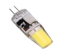 Riuulity Ampoule LED COB G4 de Haute qualité, 5W, 600lm, Lustre Super Lumineux, Plafonnier pour Lampes de Table, AC/DC 12V, 4,2x1,3 Cm (Blanc froid)