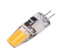 Riuulity Ampoule LED COB G4 de Haute qualité, 5W, 600lm, Lustre Super Lumineux, Plafonnier pour Lampes de Table, AC/DC 12V, 4,2x1,3 Cm (Blanc chaud)