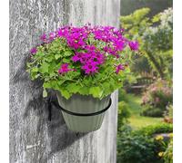 Riuulity Anneau de Support de Pot de Fleur, Anneaux de Suspension de Plantes Muraux Durables pour la Décoration de la Maison en Fer 6 Pouces 3 Pièces Bureau école (5 Pouces et 3 pièces)