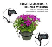 Riuulity Anneau de Support de Pot de Fleur, Anneaux de Suspension de Plantes Muraux Durables pour la Décoration de la Maison en Fer 6 Pouces 3 Pièces Bureau école (6 Pouces et 3 pièces)