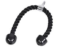 Riuulity Attache de Câble pour équipement de Gymnastique Durable de Musculation Améliorant la Puissance de Préhension pour Les Triceps et Les Biceps en Nylon Noir 66 Cm