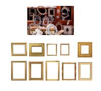 Riuulity Autocollants pour Animaux de Compagnie, Artisanat Scrapbooking, Cadre Miroir Rétro, Autocollants Imperméables et Résistants à L'usure, 20 Pièces (Type 1)