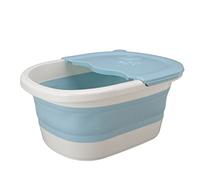 Riuulity Baignoire de Trempage pour les Pieds Baignoire Pliable pour le Soulagement de la Douleur et le Soin des Pieds à Usage Domestique - Lavabo en Plastique pour Enfants, élimination des (BLUE)
