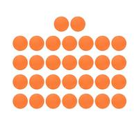 Riuulity Balles de Souples en Mousse EVA 30 Pièces pour L'entraînement de Swing Extérieur Intérieur Doux Non Blessant 21,5 Mm (Orange)