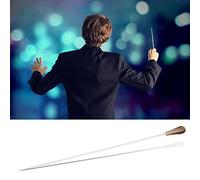 Riuulity Bâton de Direction Durable et Confortable 13" pour Chefs D'orchestre Professionnels et Professeurs de Musique (YELLOW)