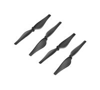Riuulity Black et Blanc Compact - Téllo à Fibre de Carbone - Blade-Ensemble, Hélice de Remplacement de pour Le Fonctionnement Lisse, Conception Pliable, Lames 4pcs pour Les
