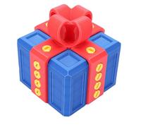 Riuulity Boîte Cadeau à Vis Imprimée en 3D, Boîte Surprise à Mécanisme Rotatif avec Vis Imbriquées, Conteneur de Rangement de Bijoux Humoristique pour les Vacances D'anniversaire (rouge + bleu)