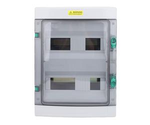 Riuulity Boîte de Jonction électrique étanche IP66 avec Couvercle Transparent, Conception Sécurisée pour Divers Paramètres, Adaptée à les Environnements, Pré-percée pour L'installation D'un Cadenas