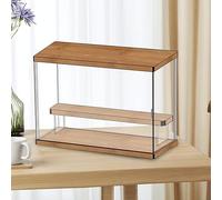 Riuulity Boîte de Rangement Portable Anti-poussière pour Petites Poupées, pour Une Organisation Soignée de la Pièce (Escalier à 2 Niveaux Standard 32x12x22,4 cm)