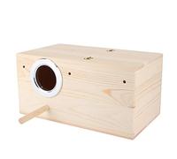 Riuulity Boîte D'élevage d'oiseaux en Bois Durable avec Ouverture du Couvercle Supérieur, Adaptée à Divers Oiseaux, 13,4 X 7,7 X 6, Pouces