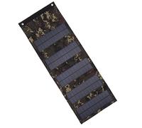 Riuulity Boîtier de Panneau Solaire Portable 50W avec Matériau en Silicium Monocristallin, Forte applicabilité pour la Randonnée ou la Pêche (Camouflage)