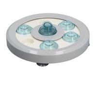 Riuulity Bol à Alimentation Lente pour Animaux de Compagnie, Anti-déversement, Forme de Plaque de Jeu Multifonctionnelle pour Petits Animaux et Chats, Taille ABS (Gris Clair)