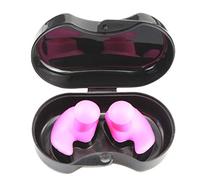 Riuulity Bouchons D'oreille de Natation, Bouchons D'oreilles en Silicone Réutilisables Légers et Confortables avec étui de Rangement, pour la Natation, la Douche, le Surf, la Plon (PINK)