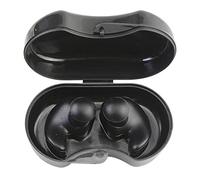 Riuulity Bouchons D'oreille de Natation, Bouchons D'oreilles en Silicone Réutilisables Légers et Confortables avec étui de Rangement, pour la Natation, la Douche, le Surf, la Plon (BLACK)