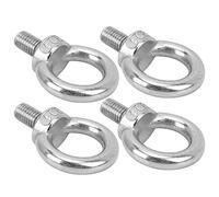 Riuulity Boulon à œil D'anneau de Levage Robuste, 4 Pièces en Acier Inoxydable usiné avec Précision pour la Construction Navale et Ferroviaire électrique (M12)