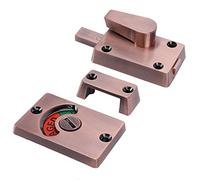 Riuulity Boulon Indicateur de Verrouillage de Porte de Séparation, Accessoire de Toilette en Alliage de Zinc Rouge Vert pour Toilettes Publiques, 2,5x1,7 Pouces