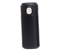 Riuulity Bouteille D'eau Isolée Pop Up Mignonne de 420 Ml avec Conception à Double Vide pour le Bureau et les Voyages, Tasse Isolée en Acier Inoxydable pour un Usage Quotidien (BLACK)