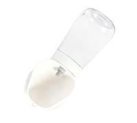 Riuulity Bouteille d'eau pour Animaux de Compagnie 350 ML, Anti-Fuite, Opération à Une Main, avec Verrouillage Coulissant et Cercle d'étanchéité, pour Randonnée en Plein Air, Voyage, (White)