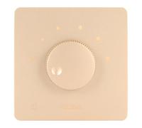 Riuulity Bouton de Commande Professionnel à 5 Vitesses, Contrôle du Volume 50W, pour Haut-parleurs Domestiques, Conception PC Ignifuge, Configuration de Câblage Pratique à Monter Soi-même (Gold)