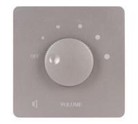 Riuulity Bouton de Commande Professionnel à 5 Vitesses, Contrôle du Volume 50W, pour Haut-parleurs Domestiques, Conception PC Ignifuge, Configuration de Câblage Pratique à Monter Soi-même (Gray)