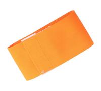 Riuulity Brassard de Football pour équipes, Bandes de Joueurs élastiques et Réglables, Crochets Durables, Parfait pour Les Capitaines Sportifs, Vives (Orange)