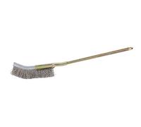 Riuulity Brosse à bonsaï Ergonomique à Tête Incurvée, Antirouille, Outil de Nettoyage de Jardin Sûr pour Les Débutants et Les Passionnés (Tête courbée)