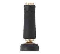 Riuulity Buse de Tuyau D'arrosage en Laiton, Pulvérisateur Haute Pression à | Débit D’eau Réglable pour Lavage de Voiture, Nettoyage de Terrasse, Rinçage D’allée, Irrigation de Pelouse, Poignée Gainée