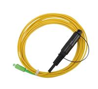 Riuulity Câble de Patch à Fibre Optique blindé SC Connecteur de Physique incliné, pour Internet de Fibres Domestiques avec Structure de L'épreuve de l'eau, Conditions Extérieures (10m)