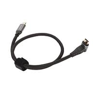 Riuulity Câble USB C vers USB C 4K 60 Hz HD 90 Degrés Prenant en Charge le Cordon de Charge Rapide PD100W pour Steam Deck, Ligne de Tressage en Nylon en Alliage D'aluminium plaqué or pour étude (50cm)