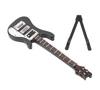 Riuulity Cadeau Modèle de Guitare électrique | Modèle de Guitare de Simulation Miniature en Bois | Ornement de Bureau à Texture Fine | Taille : 3,9 X 1,2 X 0,4 Pouces | Convient pour Les Cadeaux et
