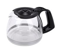 Riuulity Cafetière en Verre, 900 Ml, 6 Tasses, Poignée Noire Chauffante