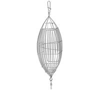 Riuulity Cage à Leurres de Pêche en Acier Inoxydable, Support d'alimentation Durable pour la Pêche en Roche et en Réservoir (Grand)