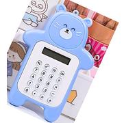 Riuulity Calculatrice Portable Mini Calculatrice de Poche Style Ours Mignon de Dessin animé à 8 Chiffres avec Boutons en Caoutchouc pour Enfants étudiants Cadeau (Ours Bleu)