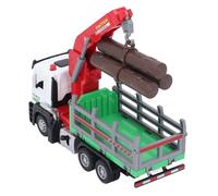 Riuulity Camion Forestier de Simulation, Modèle de Camion Forestier en Alliage 1:32 avec Lumières et Musique, Conception pour des Scénarios de Jeu Imaginatifs, fabriqué en Alliage (Green)