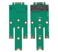Riuulity Carte Adaptateur MSATA vers NGFF, Conversion D'interface Efficace pour Ordinateurs Portables et Ordinateurs de Bureau, Taille 3 X 5 Cm, Matériau ABS Léger, 1 Pièce